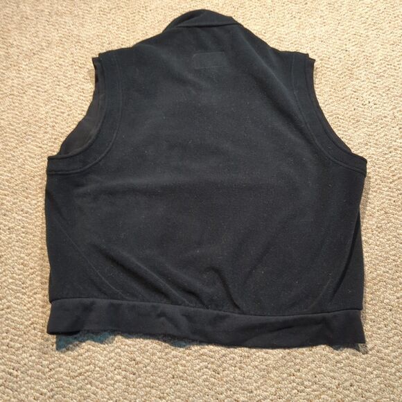 SIMMS Gore Windstopper Fleece Vest Medium Black Full Zip Fishing Outdoor - Picture 7 of 7